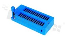 Textool socket; in pitch 2.54mm; 28-leads; universal