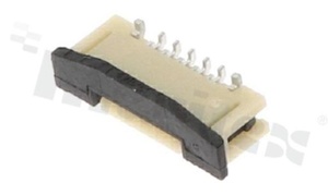 ZIF connector for FFC/FPC; pitch 0.50mm; 10-contacts; SMD; top entry