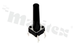 Tact Switch; THT; dimensions 6.0x6.0; h=17mm; vertical; operating force 250gf; button: round