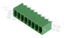 Listwa zaciskowa rozłączalna; w rastrze 3.50mm; 8-torowa; męska; pionowa; zabudowana; UL 300V/8A; TUV:250V/7A