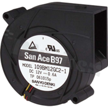 Blower; DC; 24VDC; 97x94.5x33mm; 0.82m3/min; 51.5dB.