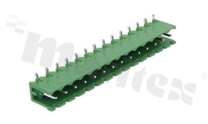 Listwa zaciskowa rozłączalna; w rastrze 5.00mm; 14-torowa; męska; kątowa; otwarta; UL 300V/16A; TUV:320V/20A