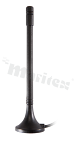 Antena; prętowa; LTE; 698-2690MHz; 2.0dBi; VSWR<2.0; liniowa; RG174; 3m; SMA; magnetyczna; fi29.4x134mm