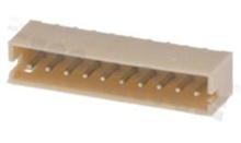 Header for PCB; pitch 1.50mm; 10-contacts; THT; male; top entry; 50V/1A