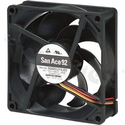 Wentylator; DC; 24VDC; 92x92x25mm; 1.45m3/min; 31.0dB.