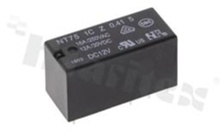 Przekaźnik elektromagnetyczny; prąd znamionowy 16A; napięcie cewki 12VDC; pojedynczy styk przełączny (1C); 16A/30VDC; 16A/250VAC