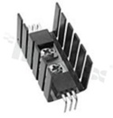 Radiator; TO-220; 36.80x19.80x21.60mm; czarny; anodowane aluminium; RoHS.