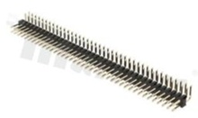 Pin Header; pitch 2.54mm; 2x40 pins; assembly: THT; male; angled; double row