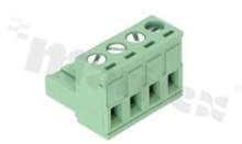 Listwa zaciskowa rozłączalna; w rastrze 5.08mm; 4-torowa; żeńska; na przewód 2.5mm2 (AWG 28-12); kierunek wtykania równoległy do osi przewodu; styki z fosforobrązu; stalowa klatka przewodu; UL 300V/15A