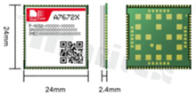 Moduł; LTE Cat1/2G; FOTA; 3.4-4.2V; LCC+LGA; 24x24x2.4mm; Europe; (SIM800A, SIM800F, SIM7000, SIM7070 compatible)