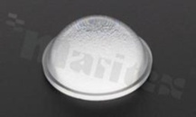 Soczewka do diod LED high power; kąt rozsyłu: 40 stopni FWHM; ilość diod: 1; rozmiar: okrąg 22.1mm; wysokość: 10.5mm; rodzaj materiału: PMMA; PC; sposób mocowania: klej