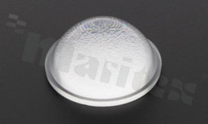 Lens for LED high power; angle: 40 degrees ; Number of LEDs: 1; Dimensions: round 22.1mm; Height: 10.5mm; material: PMMA; PC; Fastening: glue