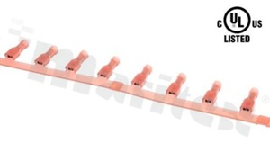 Flat connector; female; 2.8mm; 0.5mm; for wire AWG22-18(0.5-0.75mm2 wire); brass; insulation full