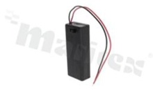 2xAAA Battery holder; with 26AWG wire 15cm