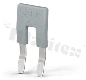 Mostek; na otwory montażowe; 2 tory; szary