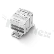 Din rail terminal block; distribution block; single-pole; 2x70mm2/ 10x16mm2; 1000 VAC/1500 VDC; 175A