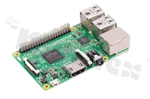 Minikomputer; Raspberry Pi 3 Model B; procesor: Broadcom BCM2837; Cortex-A53 1.2GHz; RAM: 1GB; łączność: Wi-Fi 2.4GHz; Bluetooth/BLE; Ethernet 100Mb/s; złącza: USB 2.0 x4; HDMI; GPIO 40pin