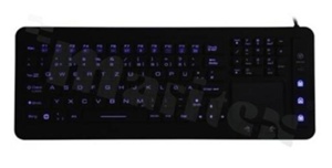 Industrial Keyboard; IP67; 98+12 keys; touchpad; dimensions 388 x 148 x 15 mm