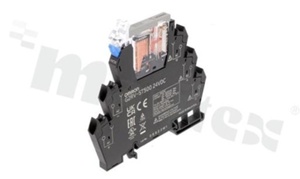 Electromagnetic relay; contact rating current 6A; coil voltage 24VDC; changeover contact (SPDT); 6A/30VDC; 6A/250VAC;include relay G2RV-1-S-G DC24; secket with Push-in; Mounting: DIN