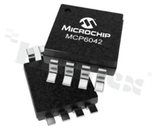 Wzmacniacze operacyjne – Op Amp; MICROCHIP; MCP6042T-I/MS; 2; 3 mV; 1.4 V - 6 V; 1 pA