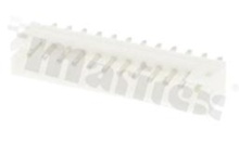 Header for PCB; pitch 2.00mm; 12-contacts; THT; male; top entry; 100V/2A