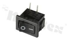 Przełącznik typu Rocker; jednobiegowy; 2-pozycyjny; 19.2x13mm; konektory SPST; przycisk czarny; 6A