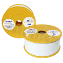 Przewód pojedynczy LGY/H05V-K; z wielodrutową miedzianą żyłą; biały; przekrój 1.00mm2; AWG 17; 500V; -40+105 st.C; 100m.