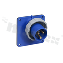 216BAU6W; Gniazdo panelowe; zasilające AC 3-fazowe; męskie; 16A; 250VAC; IP67; seria Tough&Safe