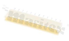Header for PCB; pitch 2.50mm; 12-contacts; THT; male; top entry; 250V/3A
