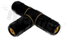 Łącznik kablowy T, SC-L-ULT2-03-YW, 3 polowy, Imax=20A, na kabel 6.5-8.5mm2, IP68