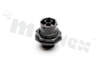 Amphenol Aruarius; gniazdo 4-stykowe(2+2); męskie; 23A& 7.5/5A; rozmiar obudowy 12; rozmiar kontaktu: 2x 20; 2 x2.5; kontakty kupowane oddzielnie; uszczelka silikon-guma; IP68/69k