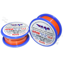 Przewód montażowy KYNAR; izolowany teflonem FEP; pomarańczowy; średnica 0.25mm; AWG 30; 250V; -65+200 st.C; 50m.