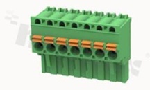 Listwa zaciskowa rozłączalna; w rastrze 5.08mm; 7-torowa; żeńska; na przewód 2.50mm2 (26-12AWG); kątowa; z zaciskiem sprężynowym; styki z fosforobrązu; stalowa klatka; UL 300/10A TUV 320/20A