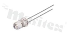 Dioda LED-5IRW20-F; 5mm; podczerwona 850nm; 130mW/sr; 50mA; water clear; 20 stopni