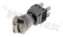 Push button switch; monostable; 22mm; solder terminals; stainless steel; rotary; IP67