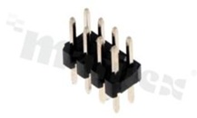 Listwa stykowa do PCB; w rastrze 2.00mm; 2x4 styków; montaż: THT; męska; prosta; dwurzędowe