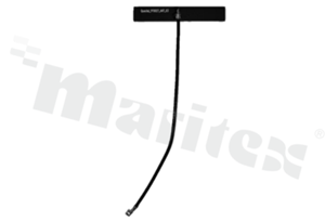 Antenna; FPC; Wi-Fi Dual-band; 2400-7125MHz; 6.5dbi; VSWR<2.0; linear; IPEX; adhesive; 38x7mm; black