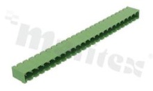 Listwa zaciskowa rozłączalna; w rastrze 5.08mm; 24-torowa; męska; pionowa; zabudowana; UL 300V/16A; TUV:320V/20A