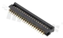 IDC connector; pitch 2.54mm; 40-contacts; flat cable AWG#26-#28