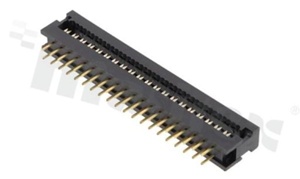 IDC connector; pitch 2.54mm; 40-contacts; flat cable AWG#26-#28