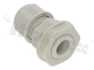 Cable gland PG7; nylon; PG7 2-5.00mm; grey; with lock nut; for wrench 15