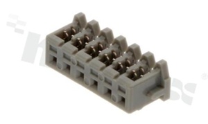 Header; pitch 2.00mm; 6-contacts; female; for wire AWG#28-26; 100V/1A