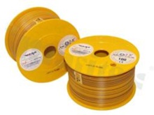Przewód pojedynczy LGY/H05V-K; z wielodrutową miedzianą żyłą; żółty/brązowy; przekrój 1.50mm2; AWG 16; 500V; -40+105 st.C; 100m.