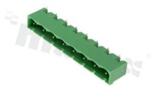 Listwa zaciskowa rozłączalna; w rastrze 7.50mm; 8-torowa; męska; kątowa; zabudowana; UL 300V/15A; TUV:400V/20A