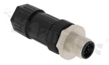 Wtyk M12; kodowanie A; 10-stykowy; męski; 1.5A; prosty; na kabel; lutowany; IP68