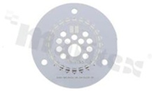 MCPCB for CREE XP LEDs, circle, diameter: 30mm, thickness: 1.6mm, white soldermask, RoHS