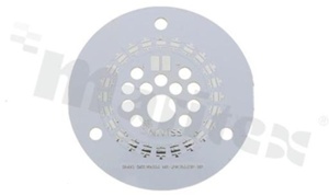 MCPCB for CREE XP LEDs, circle, diameter: 30mm, thickness: 1.6mm, white soldermask, RoHS