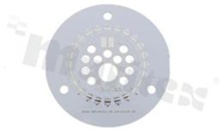 MCPCB for CREE XP LEDs, circle, diameter: 30mm, thickness: 1.6mm, white soldermask, RoHS