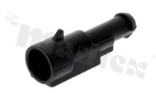 Złącze Superseal; męskie; 1-pin; montaż na kablu; obudowa złącza