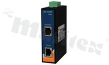 Przemysłowy splitter PoE Gigabit; 1 wejście 10/100/1000Base-T(X) RJ45 PoE IEEE 802.3at; 1 wyjście 10/100/1000Base-T(X) RJ45; 1 wyjście 27W terminal block; temp. pracy: -20+70 st.C; zasilanie 36...57VDC; montaż na szynie DIN